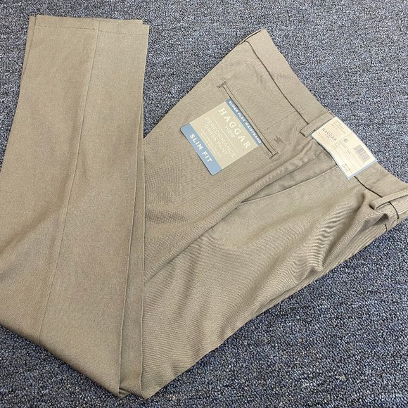 haggar h26 performance dress pant slim fit